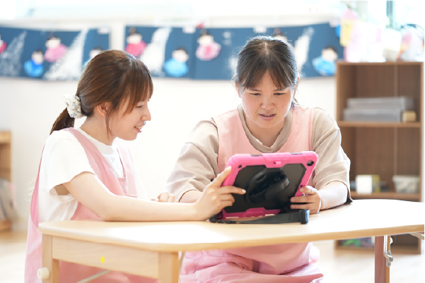 先輩の後ろ姿を見ながら少しずつ成長